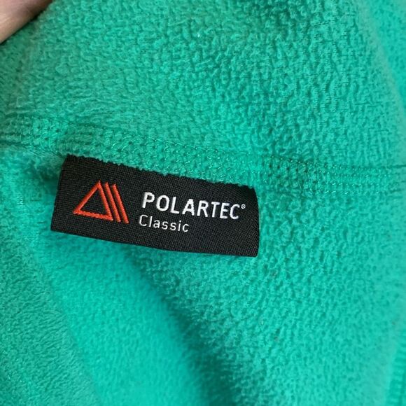 The North Face Jade Green Quarter Zip Lightweight Fleece Pullover Size Small - Picture 7 of 12